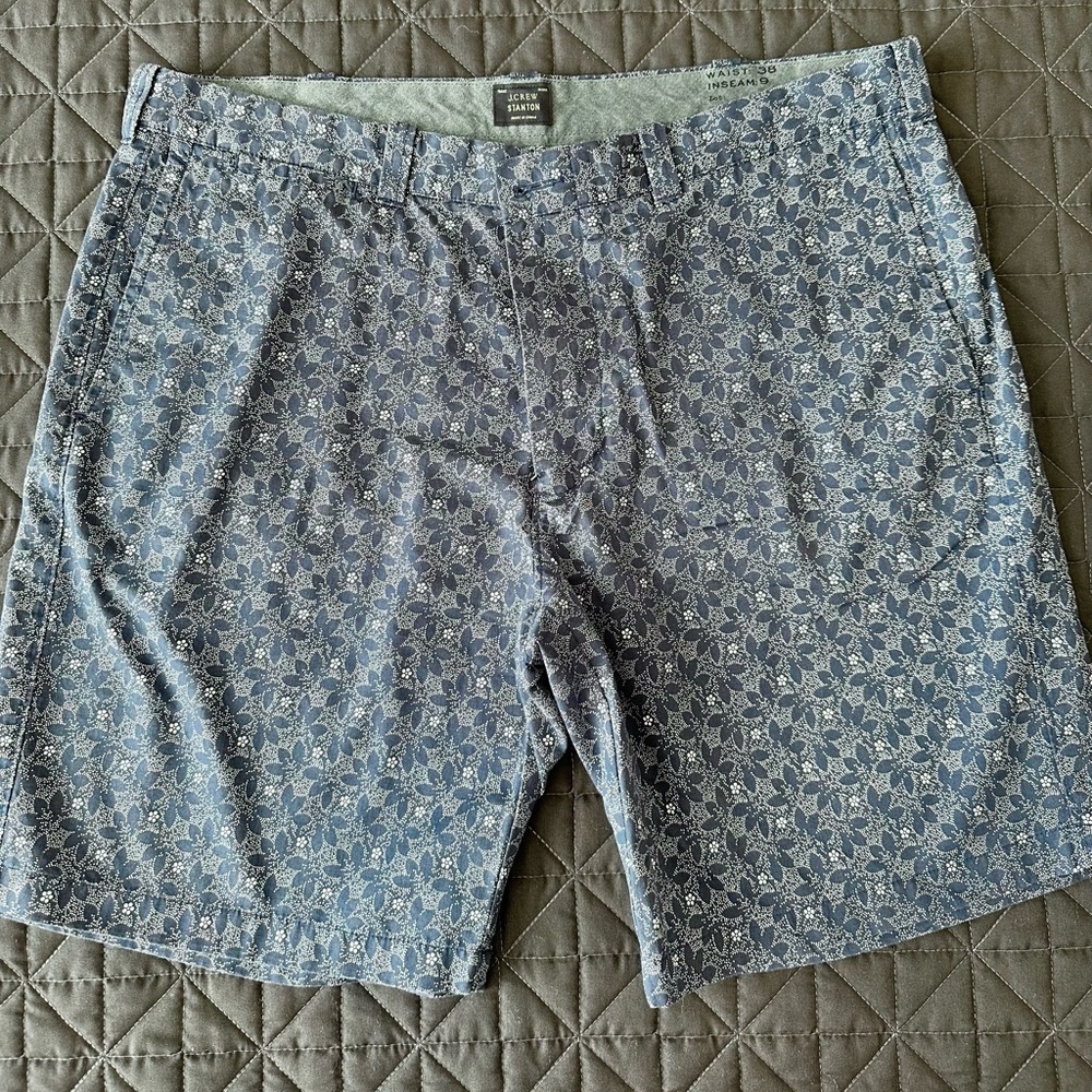 J.Crew Blue Floral Patterned Shorts